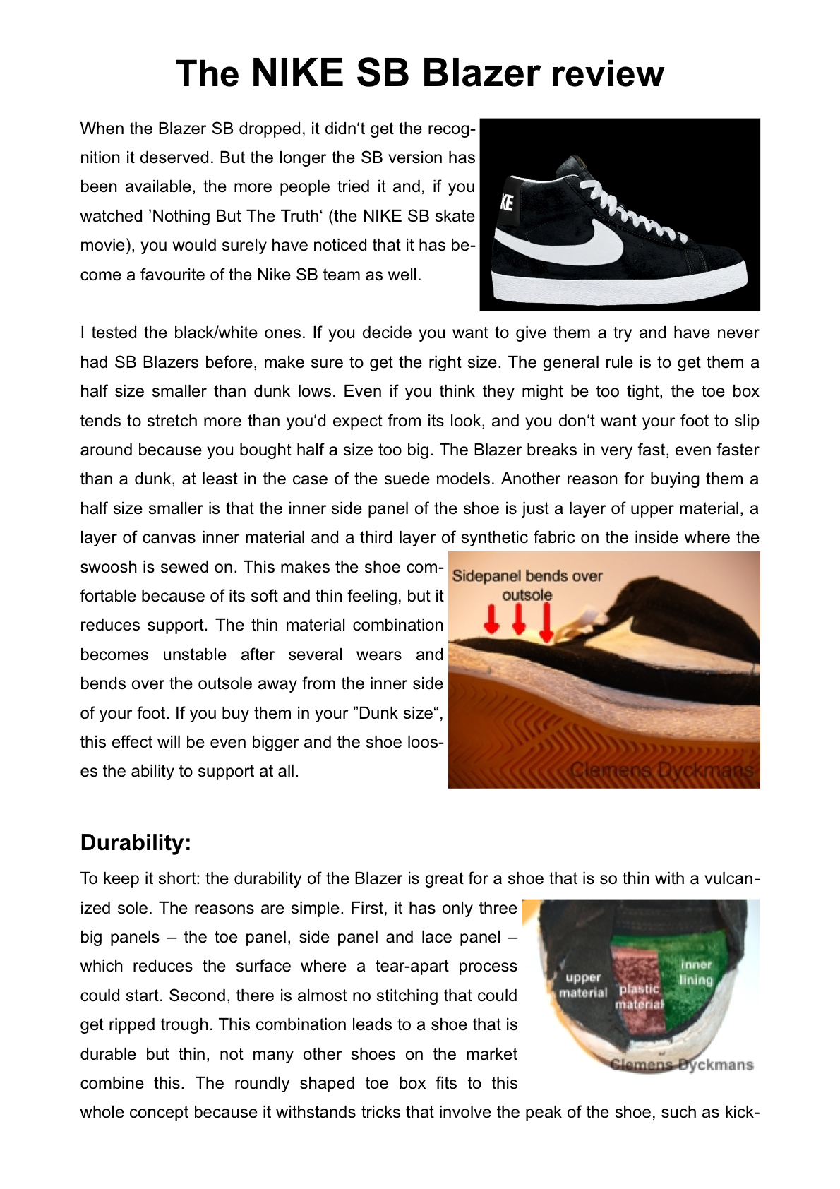 Nike SB Blazer - Weartested - detailed 